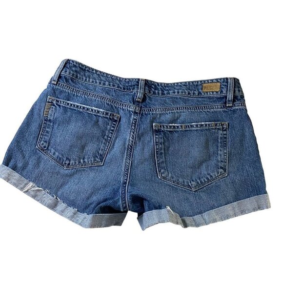 Paige Jimmy Jimmy Denim Short Distressed 28 Classic Designer Denim - Picture 4 of 11